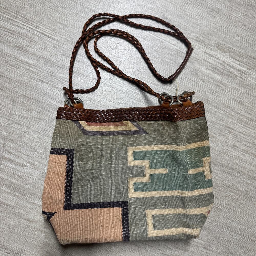 Woven Kilim Aztec Western inspired shoulder bag, unique!